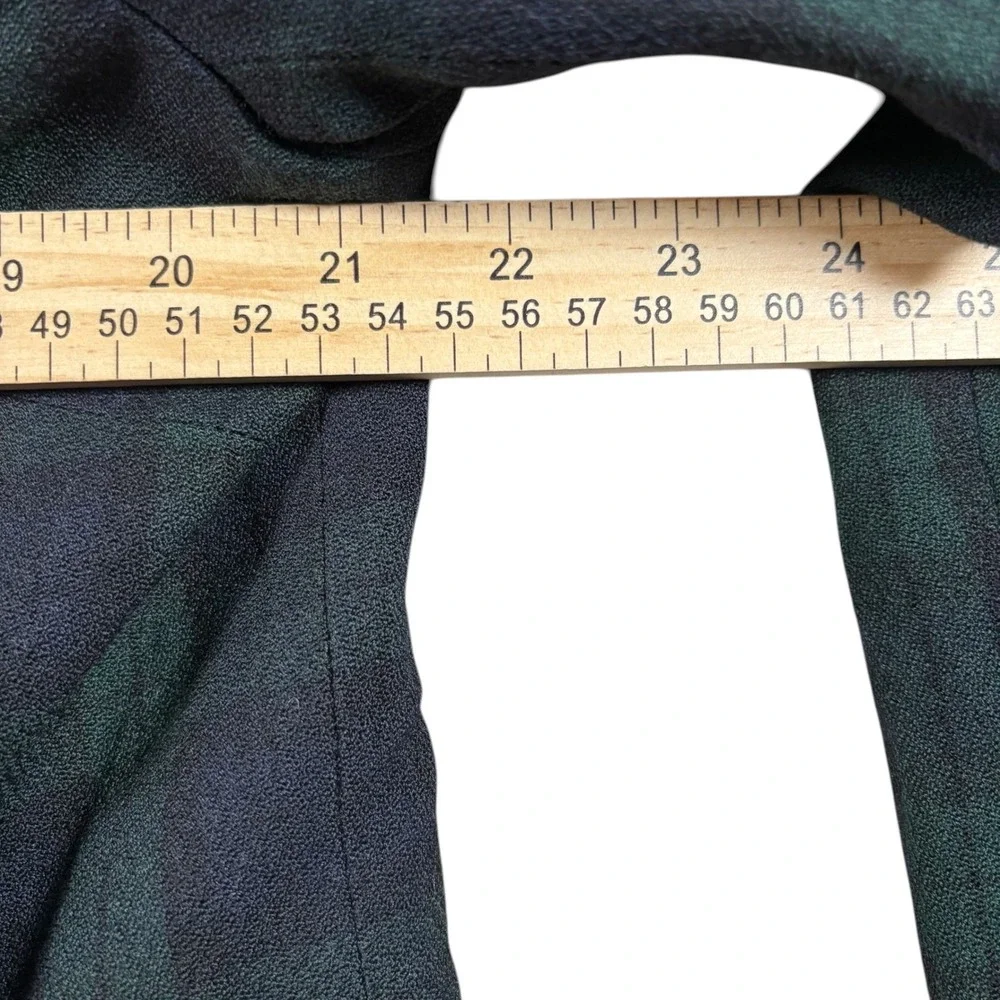 VTG Pendleton 100% Virgin Wool Plaid Jacket Blazer 14W Navy Green USA Made - Picture 6 of 10